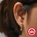 wholesale 925 Sterling Silver minimalist earrings for women, elegant and versatile, trendy ins style-0-2