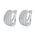wholesale Sterling Silver S925 Full Moissanite Minimalist Ear Clips, Versatile and Luxurious with an Advanced Feel-0-4