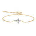S925 Sterling Silver Four-Leaf Clover Moissanite Bracelet for Women-0-47