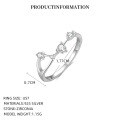 wholesale S925 Sterling Silver Zodiac Birthstone Ring For Women, New Fashion Minimalist Design-0-29