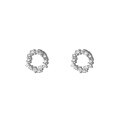 wholesale S925 Sterling Silver Irregular Circle Full Diamond Spiral Ear Studs Ins Style Design Earrings M04929-0-4