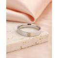 wholesale 925 Sterling Silver Minimalist Women's Plain Circle Ring, Fashionable and Unique Light Luxury Index Finger Couple Band, Closed Design with Engraving Option-0-2