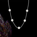 Sterling Silver Pearl Necklace, a Luxurious and Versatile Valentine's Gift for Best Friend-0-1
