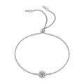 wholesale 925 Silver Adjustable Anti-Loss Clasp Stackable Fashionable Bracelet with Moissanite for Live Streaming Hot Sales Light Luxury High-End Feel-0-4