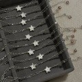 wholesale 925 Sterling Silver Madeleine Shell Cake Star Cookie Bracelet, Fresh and Delicate Double-Layer Chain Accessory for Women-0-2