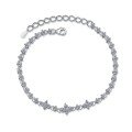 wholesale S925 sterling silver moissanite full circle bracelet for women, luxurious and elegant silver jewelry, a festive gift-0-4