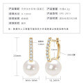 S925 Sterling Silver Light Bulb Freshwater Pearl Earrings-0-39