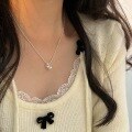 wholesale S925 Sterling Silver Korean Style Gourd Pendant Necklace for Women, Light Luxury Fashion Design Versatile Collarbone Chain with a Premium Feel-0-2