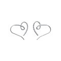 wholesale S925 Sterling Silver Minimalist Twisted Circle Telephone Cord Love Ear Hook Earrings for Women Korean Style Accessories M00731-0-4