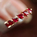 wholesale S925 Sterling Silver Red Elk Vintage Women's Ring Stackable Ring Fashion Light Luxury Elegance Daily Commute-0-0