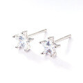 wholesale 925 Sterling Silver Earrings Heart Zircon Stud Earrings Ins Style Small and Exquisite Temperament High-end Sense Valentine's Day Foreign Trade Jewelry Women-0-7