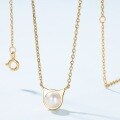 wholesale S925 Sterling Silver Korean New Fashion Minimalist Small Animal Cat Necklace Luxury Pearl Necklace Wholesale from Manufacturer-0-1