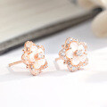 wholesale 925 Sterling Silver Summer New Fashion Five-Petal Flower Shell Cherry Blossom Women's Stud Earrings High-End Feel Best-Seller Wholesale-0-3