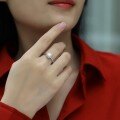 925 Silver Moissanite Micro-Set Full-Band Ring-0-1