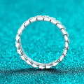 S925 Silver Full Moissanite Women's Ring, All-Diamond Sky Star Design, Exquisite and Luxe-0-1