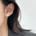 wholesale S925 Sterling Silver Fresh and Sweet Ins Style Niche Design Exquisite Crushed Ice Bag Earrings M06624-0-1