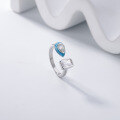 wholesale 925 Silver French Retro Colorful Enamel Bean Arc Earrings, Fashionable Diamond-Accented Open Ring-0-5