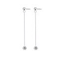 wholesale S925 Sterling Silver Minimalist Fashion Elegant Long Drop Ear Thread for Women, New Autumn Cross-Border Hot-Selling Light Luxury Moissanite Earrings-0-5