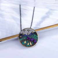 wholesale 925 Sterling Silver Natural Amethyst Pendant Minimalist and High-End Handcrafted Jewelry Original Design Gemstone Necklace-Natural Amethyst Necklace>925 Silver