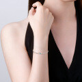 Sterling Silver Moissanite Unisex Bracelet, Cross-Border Hot Seller, Simple Commuter Style-0-1