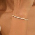 wholesale S925 Sterling Silver Single Row Moissanite Tennis Bracelet for Women, Minimalist and Versatile, Amazon Best-Seller, Cross-Border Hot Product, Ready to Ship-0-3