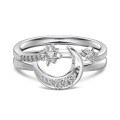 wholesale S925 Sterling Silver Cross-Border Women's Ring with Exquisite Crown, Bow, Teardrop, and Marquise Zircon Design, Light Luxury Advanced Band-0-10
