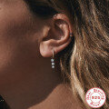 wholesale S925 Sterling Silver Zircon Ear Hoops, Cross-border Hot Sales, Elegant and Versatile Fashion Ear Clasps-0-3