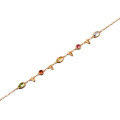 wholesale S925 silver Japanese-style light jewelry, natural crystal topaz multi-gemstone versatile feather bracelet for women, factory wholesale-0-4