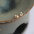 wholesale 9K Gold Korean Wholesale Department Taobao Best-Seller Hollow Light Surface Simple Rose Elegant Earrings-0-2