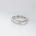 wholesale S925 Sterling Silver Fresh and Sweet Ins-style Niche Design Exquisite Diamond-Studded Chain Ring R02739-0-3