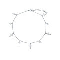 wholesale S925 Sterling Silver Cross Beaded Bracelet Anklet Necklace Fashion Minimalist Versatile Stylish Jewelry Set-0-6