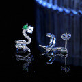 wholesale S925 Sterling Silver Cross-Border Year of the Snake New Drop Snake Ear Studs, Fashionable and Versatile Snake-shaped Ear Jewelry Wholesale-0-1