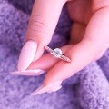 S925 Sterling Silver Moissanite Universe Planet Rotation Ring-0-0
