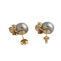wholesale 14k Gold Plated S925 Silver French Retro Light Luxury Style Pearl Earrings-0-4