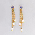 wholesale S925 Sterling Silver Summer New Japanese Style Elegant Long Tassel Premium Earrings-0-1