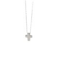 wholesale S925 Sterling Silver HXL204 Korean-style Silver Jewelry Minimalist Design Student Necklace Cross Pendant Collarbone Chain-0-4