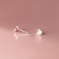 wholesale S925 silver Korean-style heart resin earrings, sweet and elegant with a girly charm, minimalist ear accessories M04143-0-4