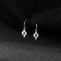wholesale S925 Sterling Silver Fresh Sweet and Exquisite Minimalist High-end Niche Diamond-inlaid Rhombus Stud Earrings M06241-0-3