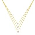 wholesale S925 Sterling Silver Geometric Hollow-out Stackable Necklace, Women's Fashion Zircon Pendant Choker-0-3