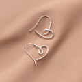wholesale S925 Sterling Silver Minimalist Twisted Circle Telephone Cord Love Ear Hook Earrings for Women Korean Style Accessories M00731-0-2