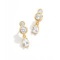 wholesale S925 Sterling Silver Daily Minimalist Diamond Earrings, Elegant European Style-0-7