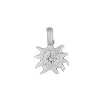 wholesale S925 Sterling Silver 3222 Heart Inlaid Diamond Pendant for Women, High-End Sense, Small and Unique, Ins Minimalist Style Sun Silver Necklace Pendant-HDZ3222/Sun Style [Buckle Can Be Opened] 925 Silver