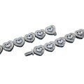 wholesale S925 Silver Heart-Shaped Full Diamond Necklace Collarbone Chain Luxurious Fashion SocialiteWomen's Style Live Broadcast Edition-0-4
