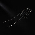wholesale S925 Sterling Silver Korean Style Thai Silver Long Asymmetric Tassel Earrings Simple Elegant Jewelry M02560-0-3