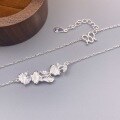 wholesale Silver S999 Maker's Ginkgo Leaf "Blessings Abound" Necklace, Minimalist, Niche, Versatile, High-End Collarbone Chain-0-3