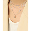 wholesale S925 Sterling Silver Korean Version Ins Small Heart Bead Chain Women's Collarbone Necklace-0-2