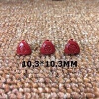 wholesale Metal material sand scattered beads accessories natural purple gold sand three-dimensional triangle family portrait spacer beads DIY hand-braided scattered beads accessories-family photo