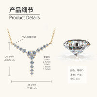 S925 Sterling Silver Butterfly Moissanite Layering Necklace-Style D [Clearance Sale - Free Shipping] Gold  925 Silver