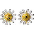 wholesale S925 silver women's Japanese and Korean style fashionable and unique small chrysanthemum earrings, sweet and elegant floral earrings E9386-0-4