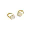 wholesale S925 Sterling Silver Geometric Square Zircon Ear Clips Earrings for Women-0-4